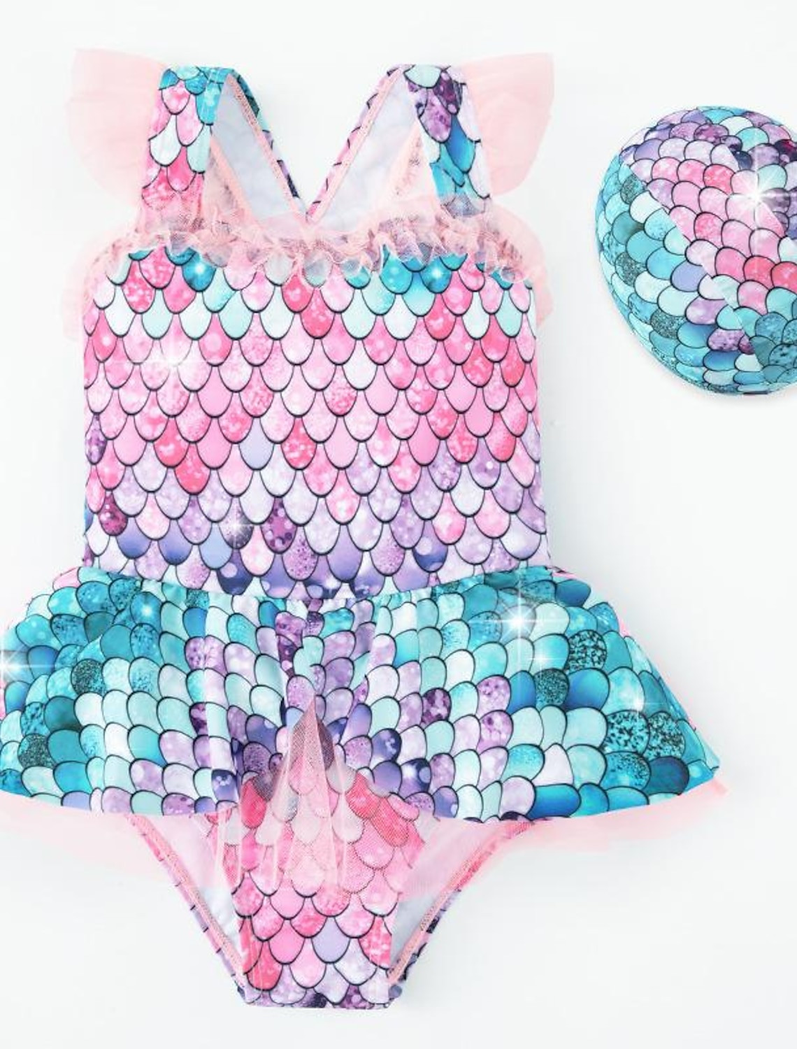 The Little Mermaid Ariel Mermaid Swimwear Bikini Swimsuits Active Sweet Movie Cosplay for Girls' ... | Lightinthebox