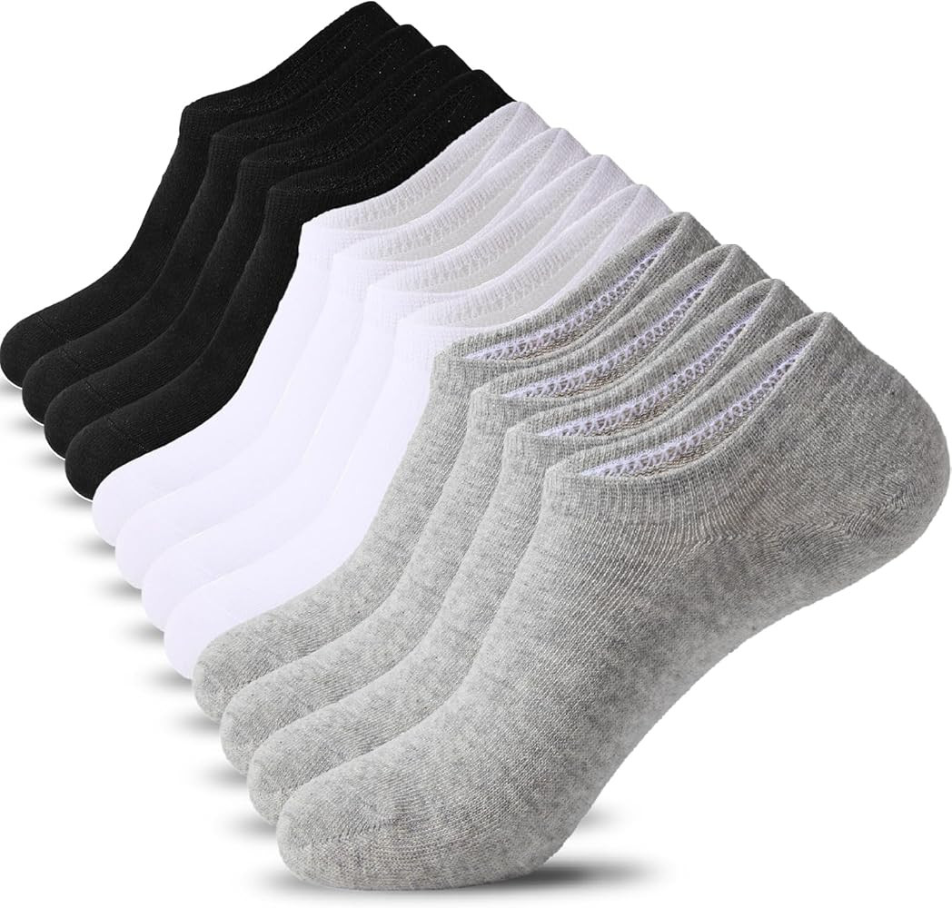 Amazon.com: Nroktia 6 Pairs Non Slip No Show Socks Womens and Mens Low Cut Invisible Liner Ankle ... | Amazon (US)
