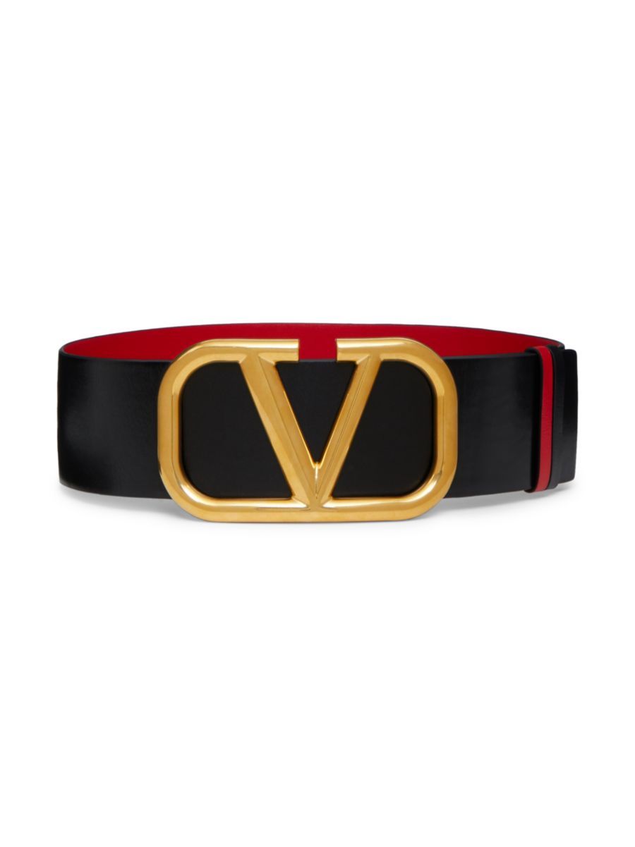 VLogo Reversible Leather Belt | Saks Fifth Avenue