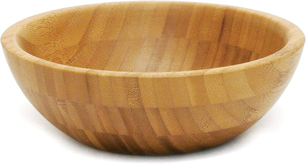 Lipper International Bamboo Wood Salad Bowl, Small, 7" Diameter x 2.25" Height, Single Bowl | Amazon (US)