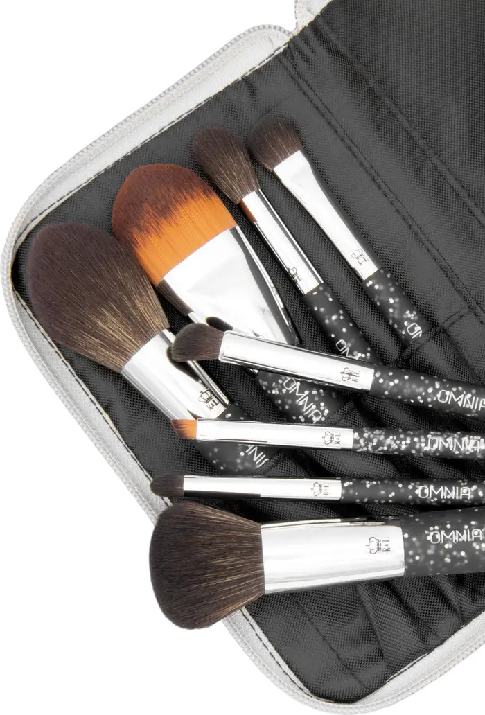 OMNIA Brush Pro Glitter Travel 8pc Makeup Brush Set | Nordstrom | Nordstrom