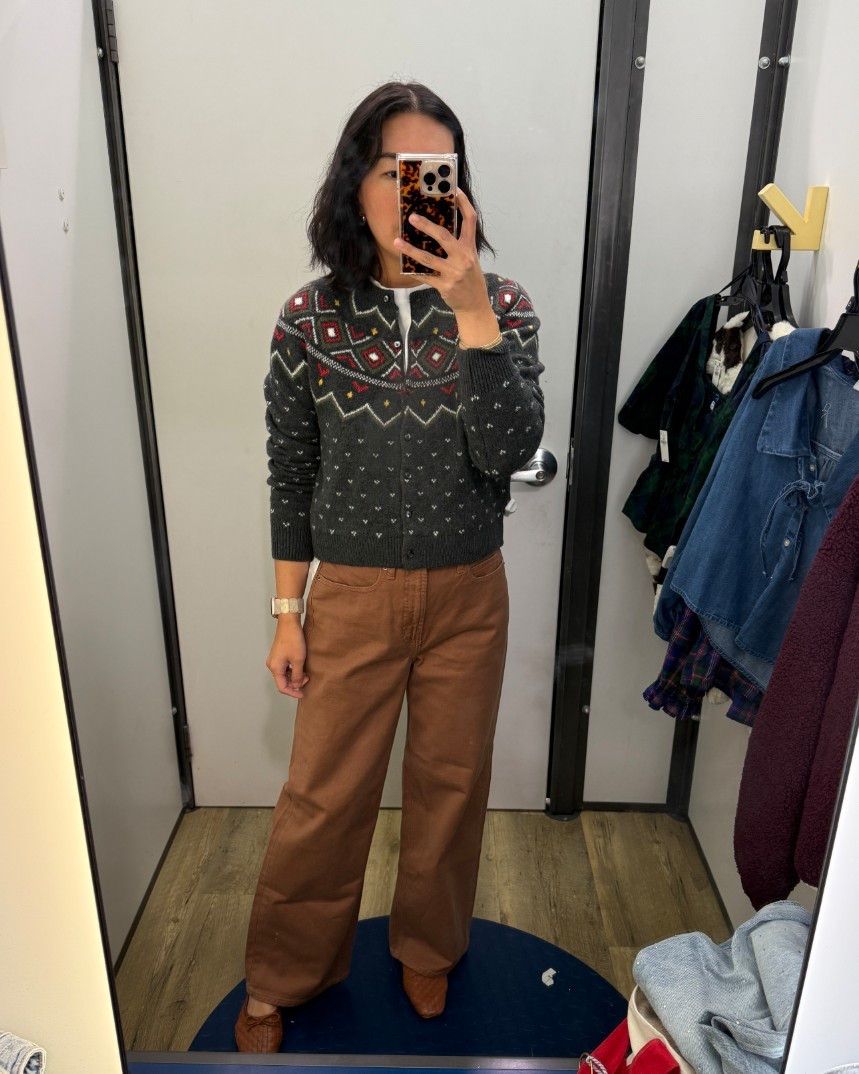 Small in cardigan, 8 petite in pants, but would prefer the fit of a 6

#oldnavy #oldnavytryon 

#LTKPetite #LTKOver40