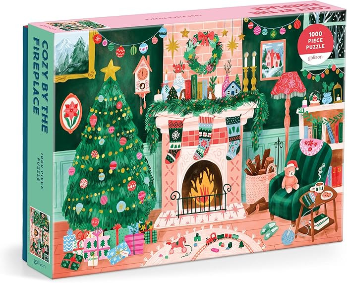 Galison Cozy by The Fireplace – 1000 Piece Jigsaw Puzzle Featuring Beautiful Artwork of A Cozy ... | Amazon (US)