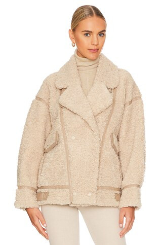 LAMARQUE Badu Jacket in Beige from Revolve.com | Revolve Clothing (Global)