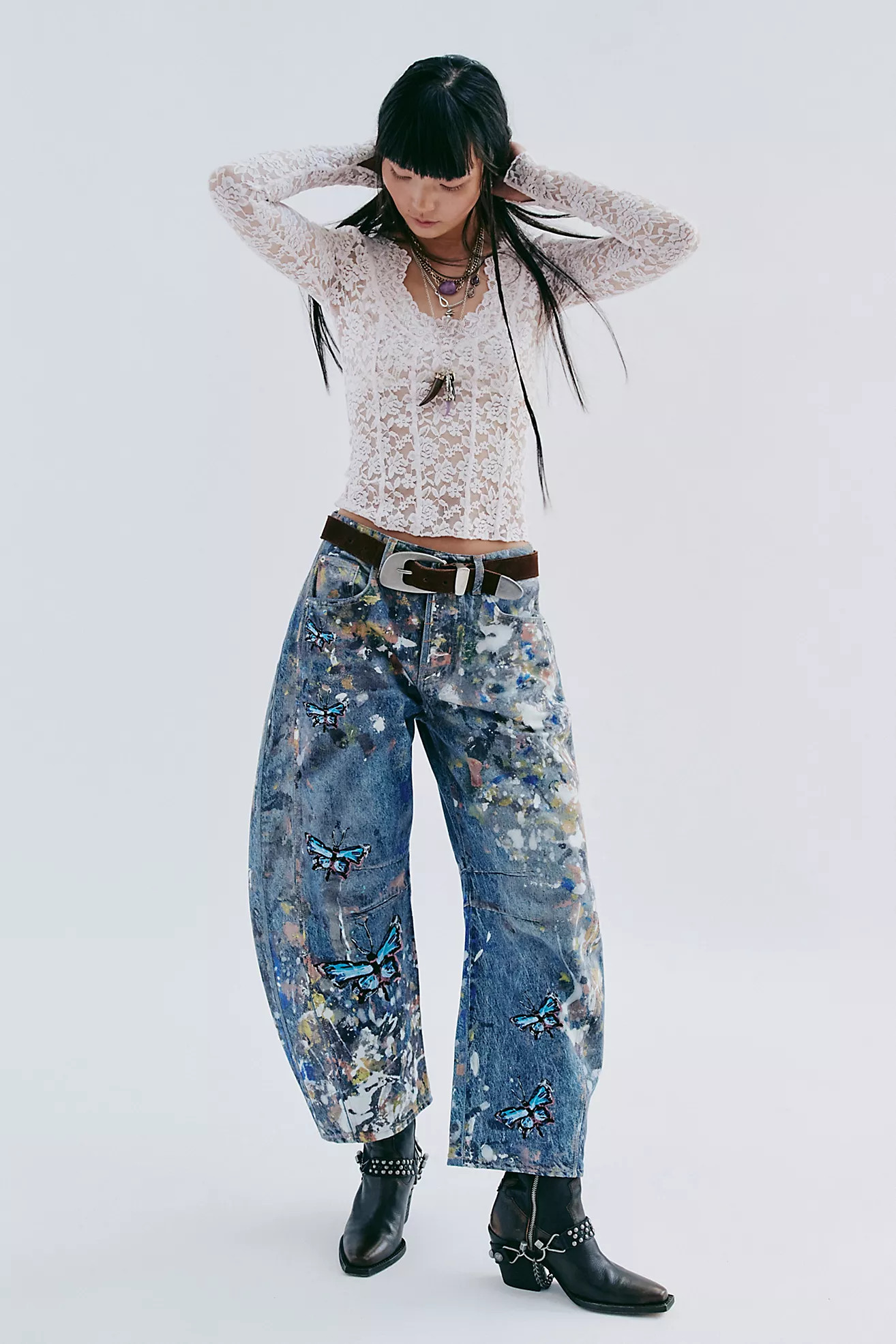 We The Free Good Luck Barrel Illusions Jeans | Free People (Global - UK&FR Excluded)