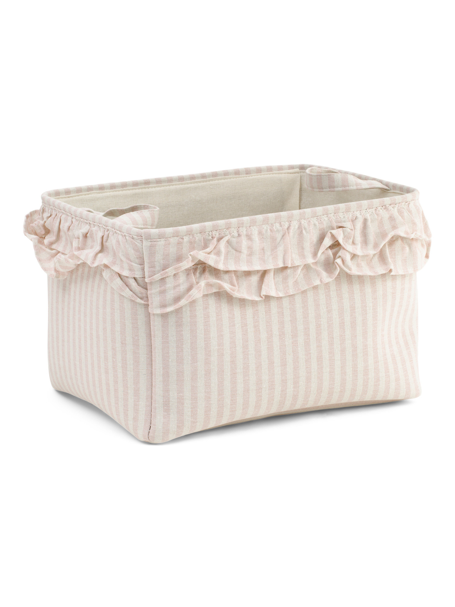 17x10x13 Striped Ruffle Soft Tote Basket | Office & Storage | Marshalls | Marshalls