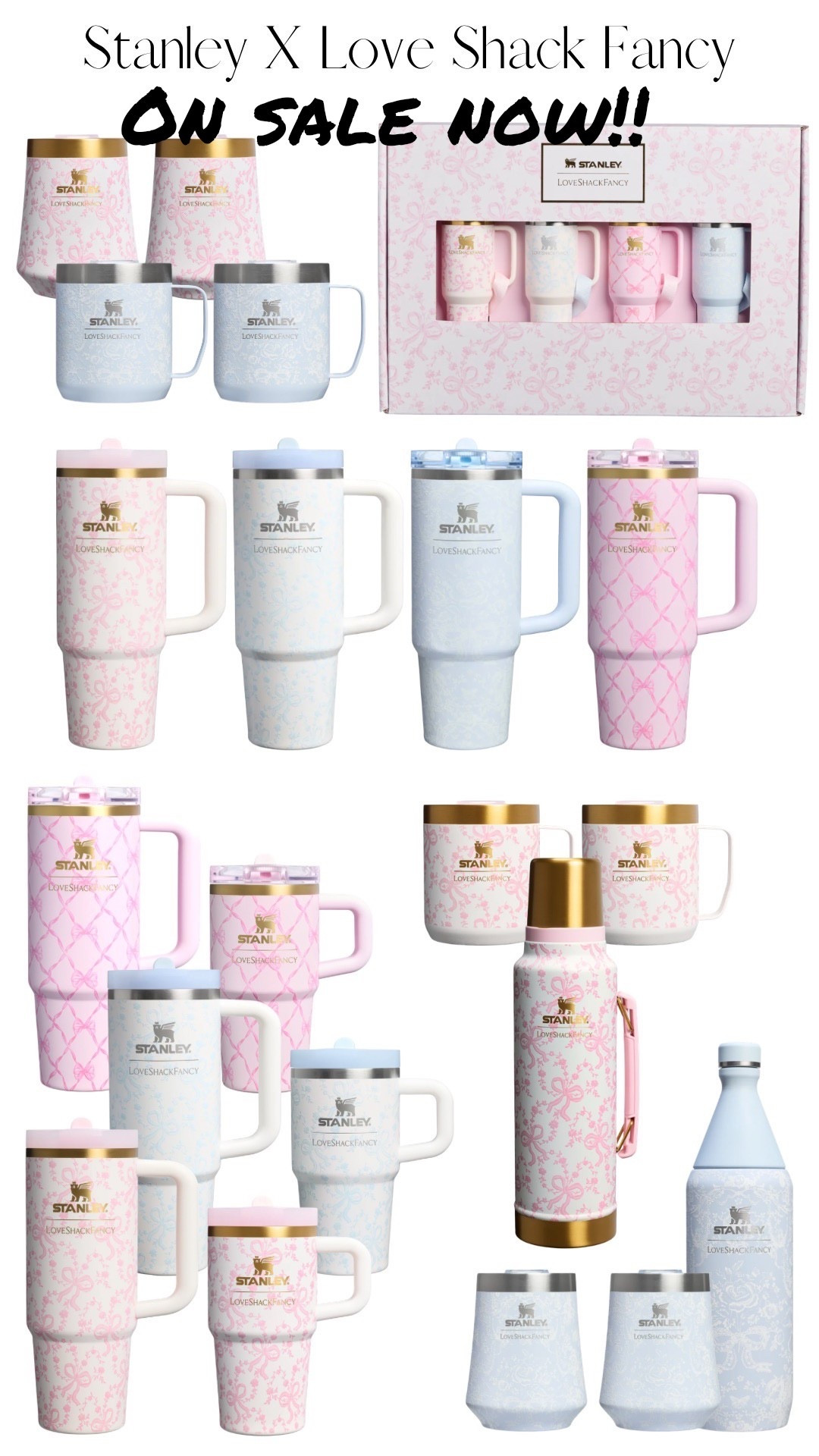 Now is the time to grab any and all Stanley Love Shack Fancy items you want bc they are on SALE!!! 

#LTKHoliday #LTKGiftGuide #LTKSaleAlert