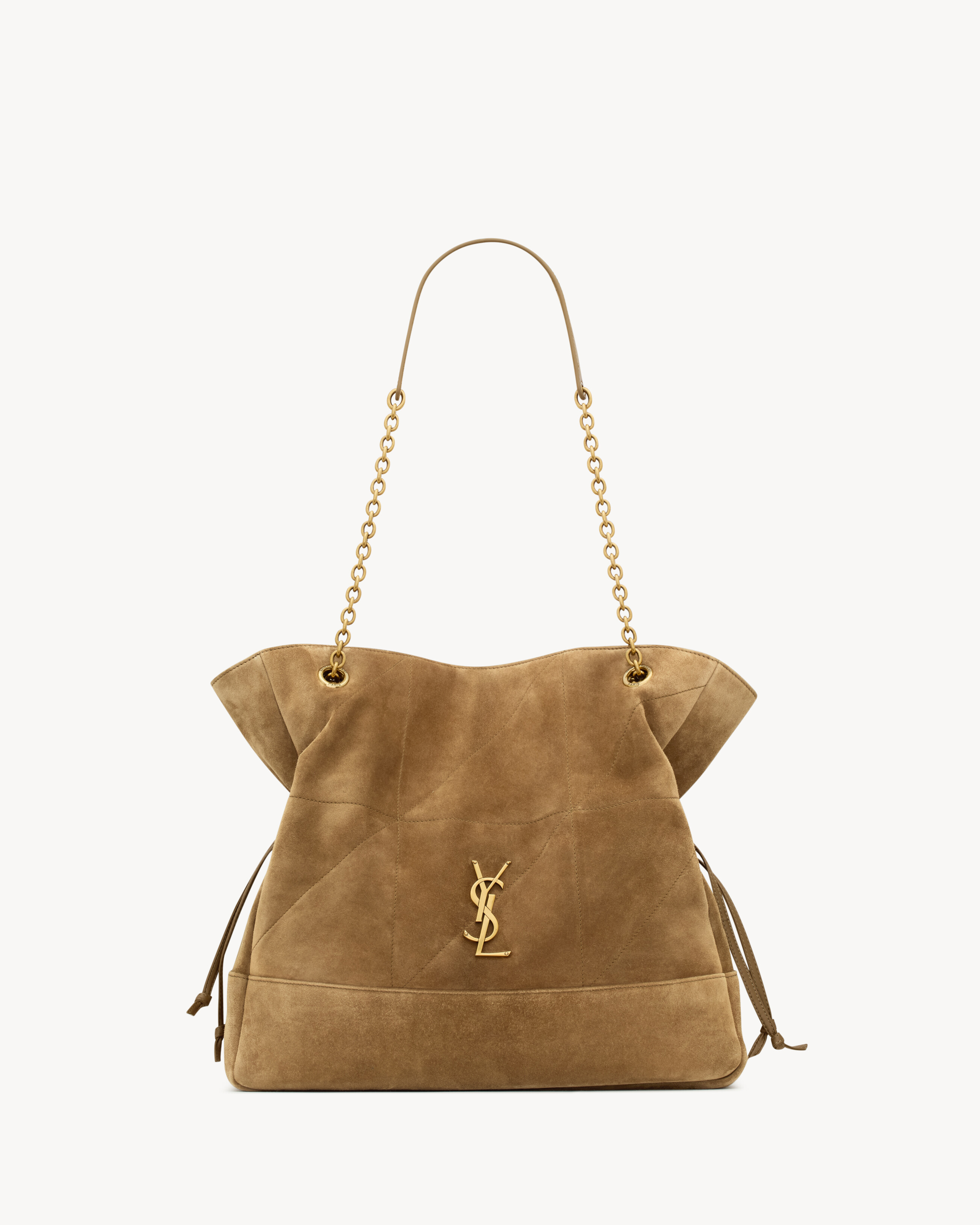 The shopping version of the JAMIE in suede, decorated with CARRÉ RIVE GAUCHE topstitching. This ... | Saint Laurent Inc. (Global)