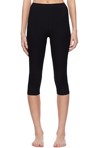 SKIMS - Black Soft Lounge Capri Leggings | SSENSE
