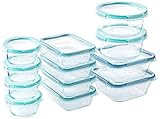 Snapware Total Solution Glass Food Storage Set (24-Piece, BPA Free Plastic Lids, Meal Prep, Leak-Pro | Amazon (US)
