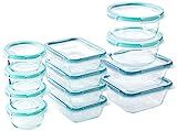 Snapware Total Solution Glass Food Storage Set (24-Piece, BPA Free Plastic Lids, Meal Prep, Leak-Pro | Amazon (US)