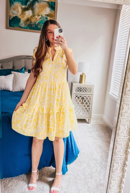 Yellow Floral Dress 💛 Super comfy & easy to throw on. Wearing XS and comes in 3 colors. 

Work Wear Dress | Vacation Dress | Graduation Dress 


#LTKFindsUnder100 #LTKWedding #LTKTravel