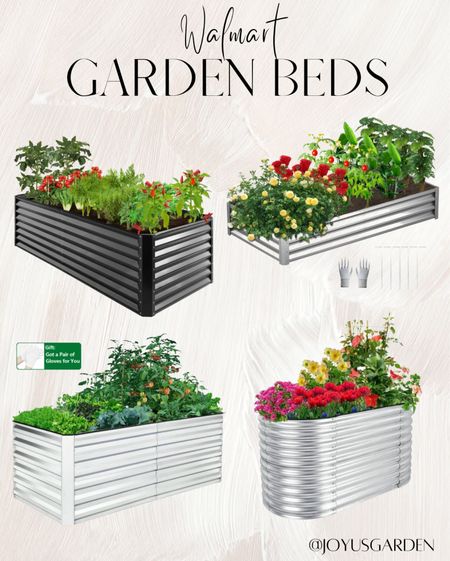 Walmart garden beds
Galvanized 
Vegetable, herbs, flower planters
#gardening
#plantlover
#outdoorplanters

#LTKFind #LTKhome