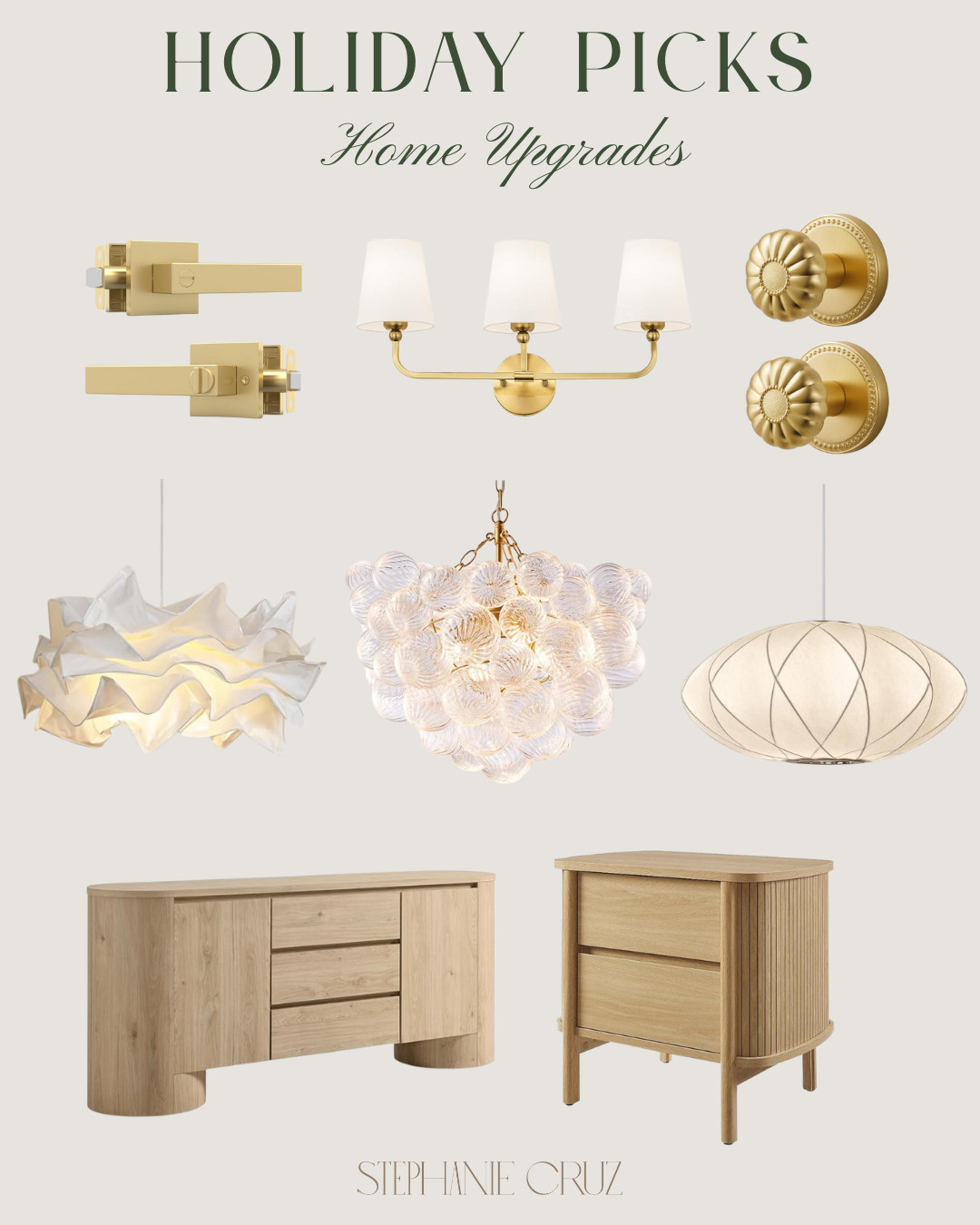 A little home glow up for the season with soft lighting, brass accents, and minimalist furniture.

#HomeDecor #HolidayPicks #InteriorInspo #HomeStyle 

 #LTKHoliday #LTKHome