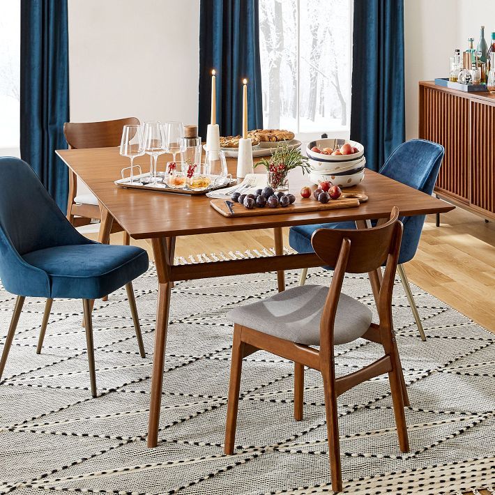 Extra Deep Mid-Century Expandable Dining Table (72"–92") - Acorn | West Elm (US)
