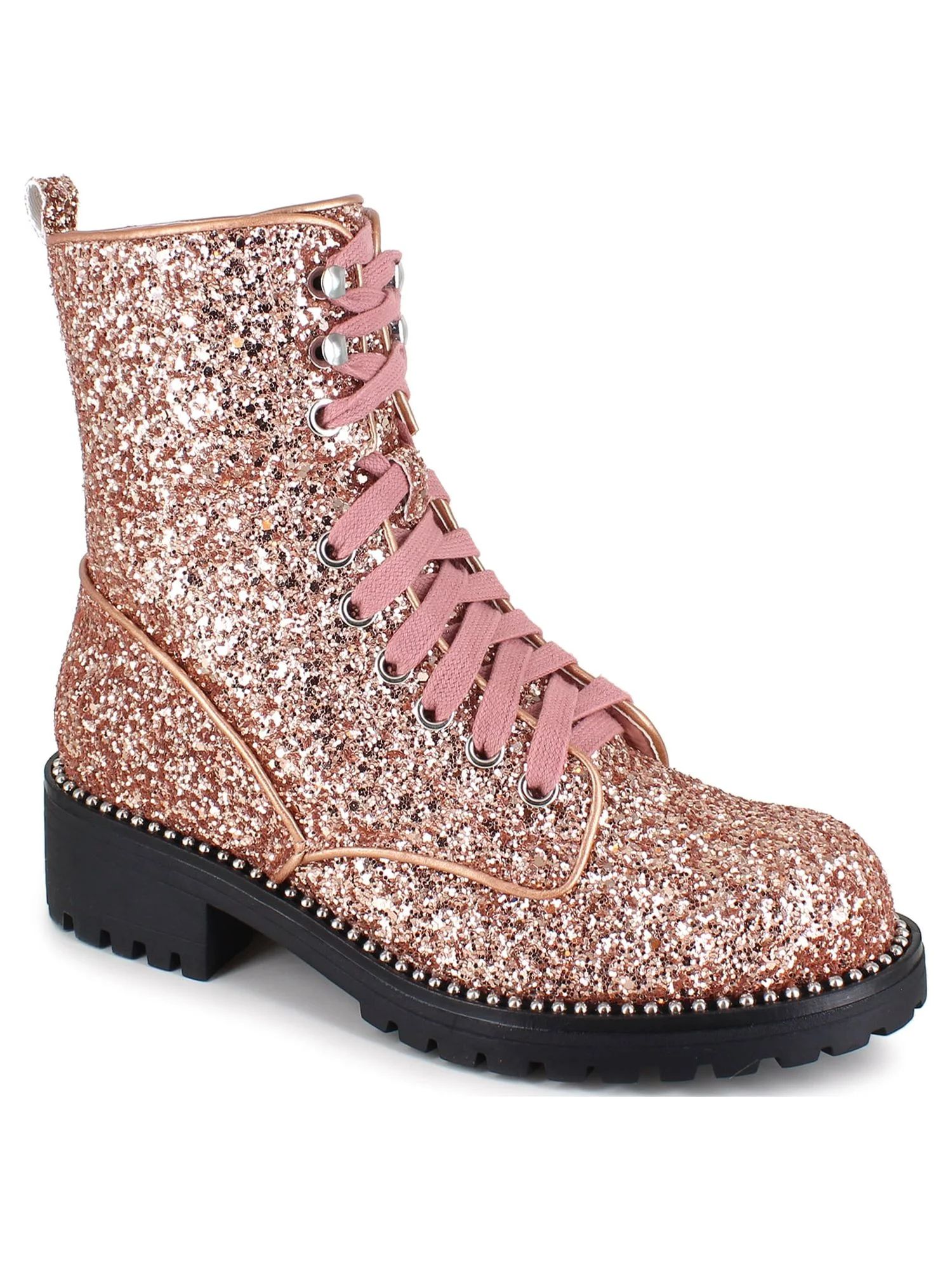 PORTLAND by Portland Boot Company Women's Glitter Lace Up Boot | Walmart (US)