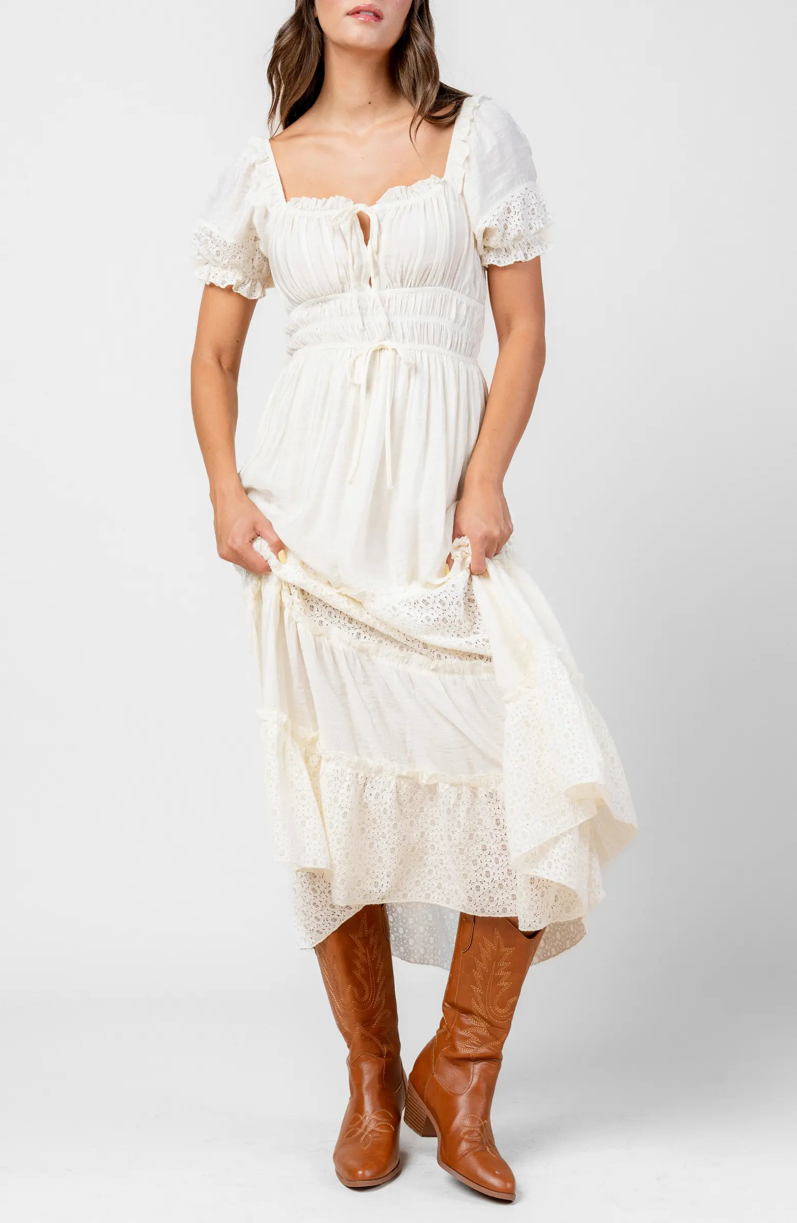 Beivy Mixed Gauze Maxi Dress | Nordstromrack | Nordstrom Rack