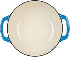 AmazonBasics Enameled Cast Iron Dutch Oven - 4.5-Quart, Blue | Amazon (US)