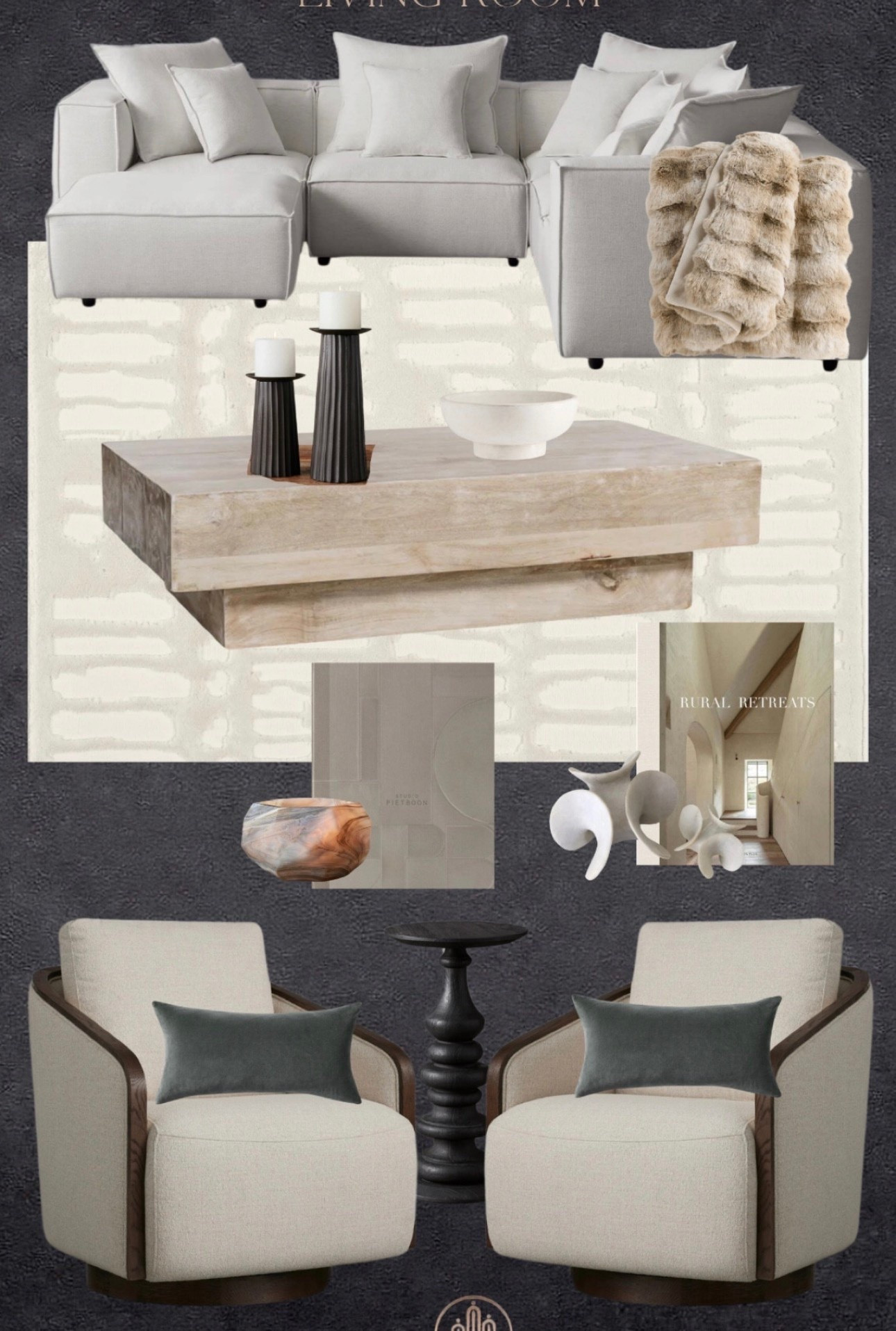 Organic Modern living room styling🖤

#LTKHome