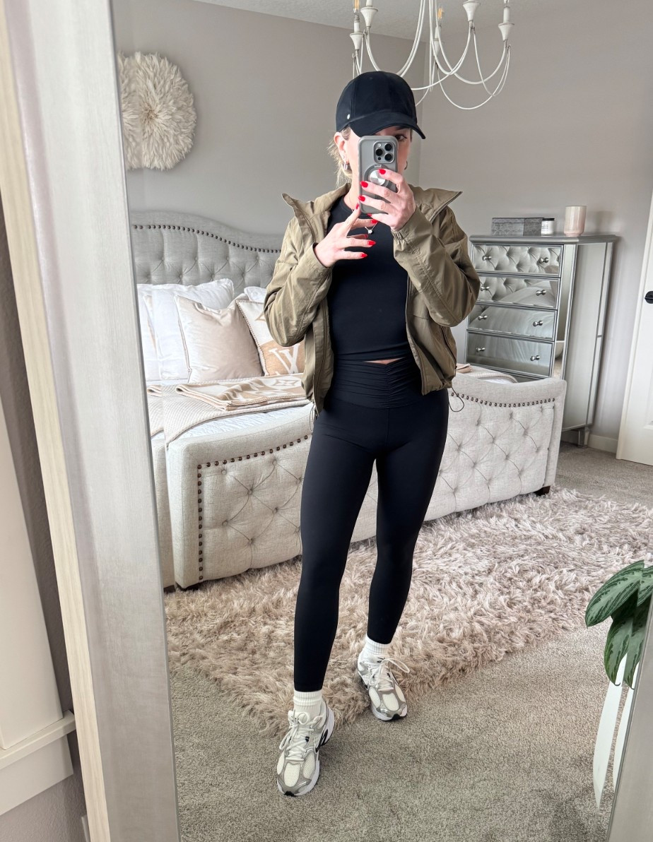 Lululemon hat
Lululemon leggings size 4
Lululemon top size 4
Aritzia socks
Quince jacket XS 
Nike sneaks run 1/2 size small 

#LTKSaleAlert #LTKSeasonal #LTKOver40