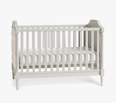 Blythe Upholstered Convertible Crib | Pottery Barn Kids