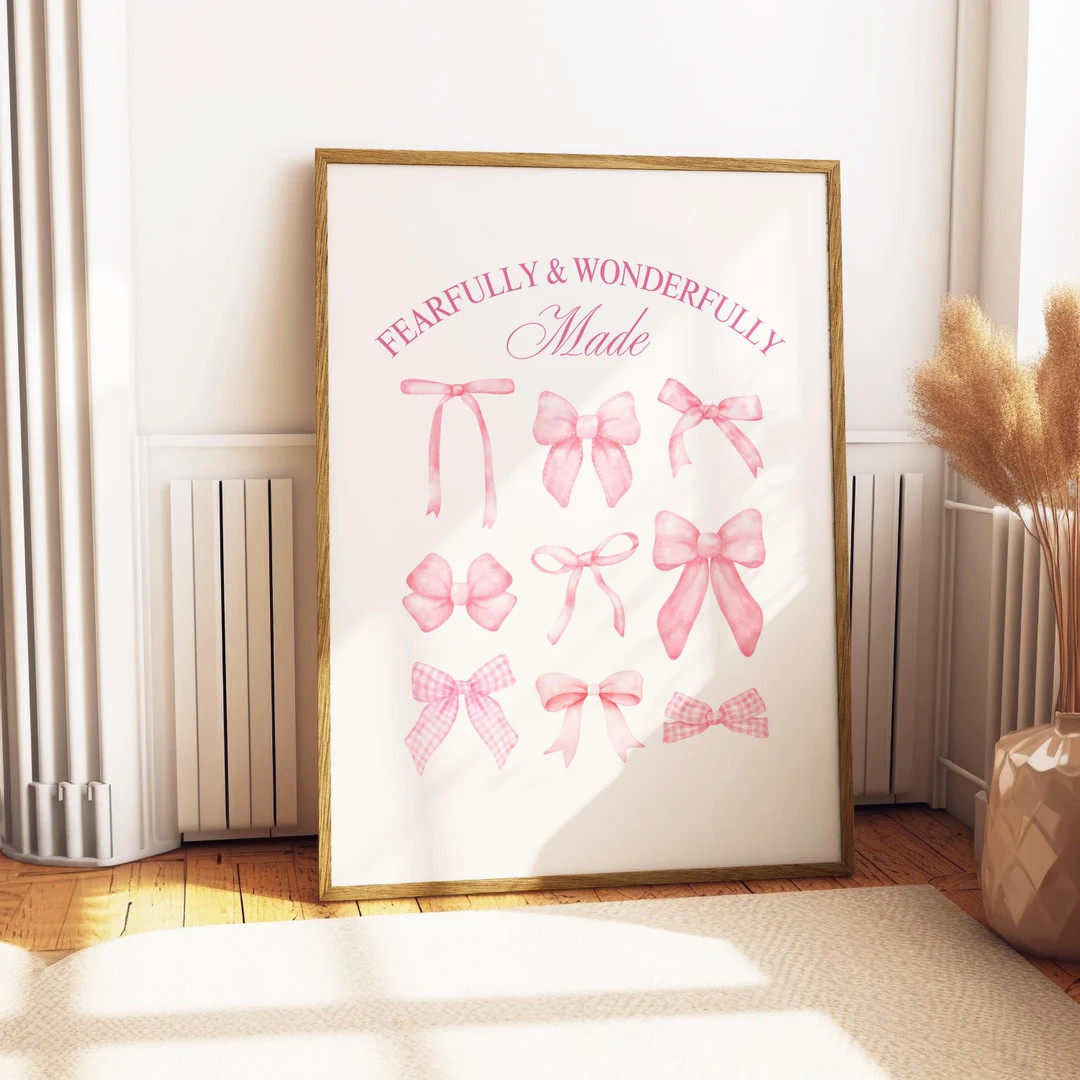 Fearfully & Wonderfully Made | Physical Print | Psalm 139 | Bible verse prints | Modern Scripture... | Etsy (US)