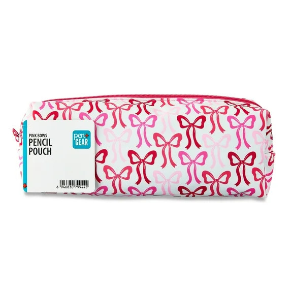 Pen+Gear Bows Pencil Pouch, Pink | Walmart (US)