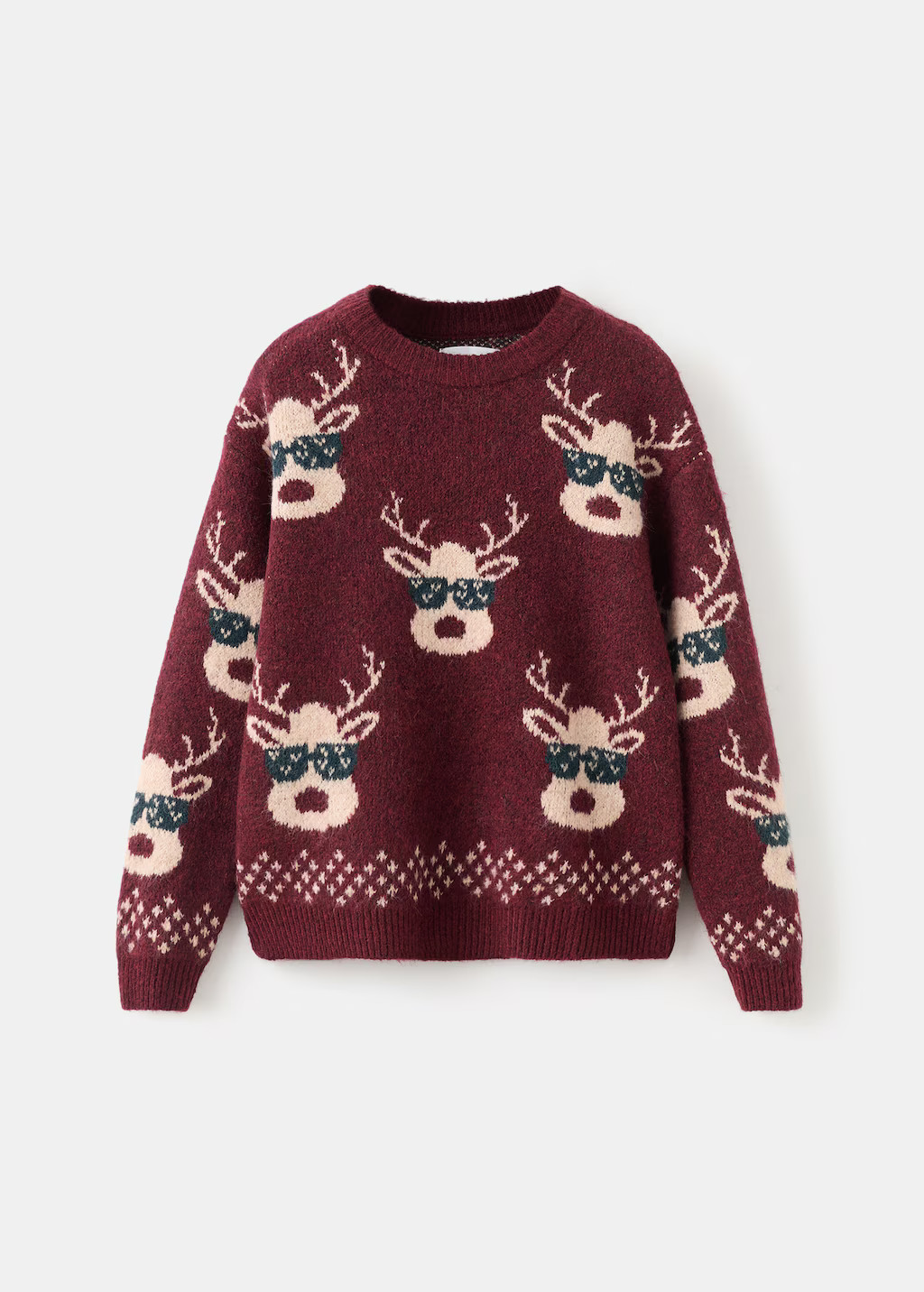 Christmas-print knitted sweater - Kids | MANGO USA | Mango (US/MX/AU)