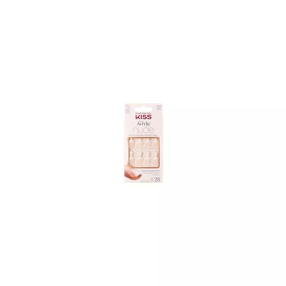 KISS Salon Acrylic Nude French False Nails - Breathtaking - 28ct | Target