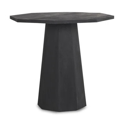 Blockton 30.5'' tall Solid Wood Pedestal End Table | Wayfair North America