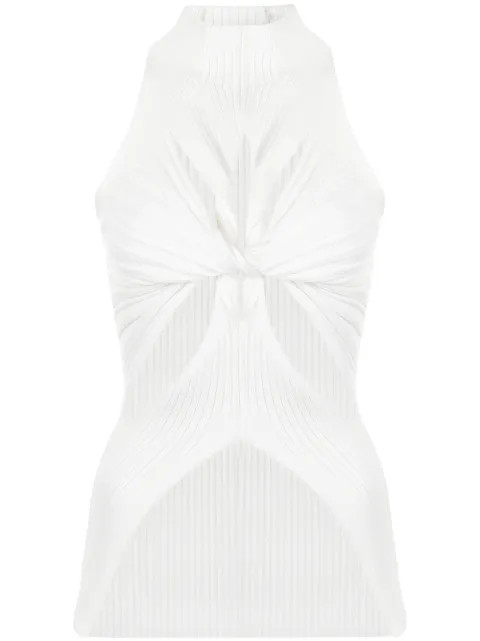 ribbed muscular-twist tank top | Farfetch (US)