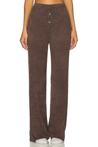 Barefoot Dreams CozyChic Ultra Light Ribbed Lounge Pant in Java from Revolve.com | Revolve Clothing (Global)