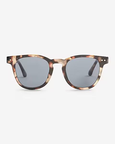 Tortoiseshell Round Frame Sunglasses | Express