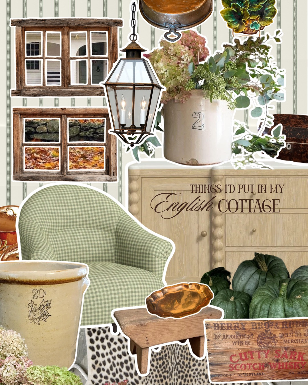 Pretending it’s already late September over here! Bringing cozy English cottage vibes into late summer with warm woods, rustic ceramics, soft green plaid accents, and vintage home finds. Moodboard details & exact product links below to recreate this look in your space!

#EnglishCottage #CottagecoreHome #VintageHomeDecor #AutumnVibes #LateSummerDecor #CozyHome #ralphlauren

#LTKSeasonal #LTKHome