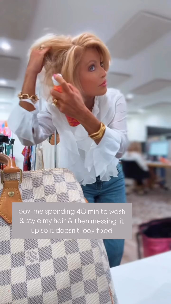 As a former stylist of 36 years I have my go to’s that I rotate from time to time to give my hair volume & texture while fattening it up to look thicker. 

 #LTKmorningroutine #LTKstorytime #LTKSeasonal