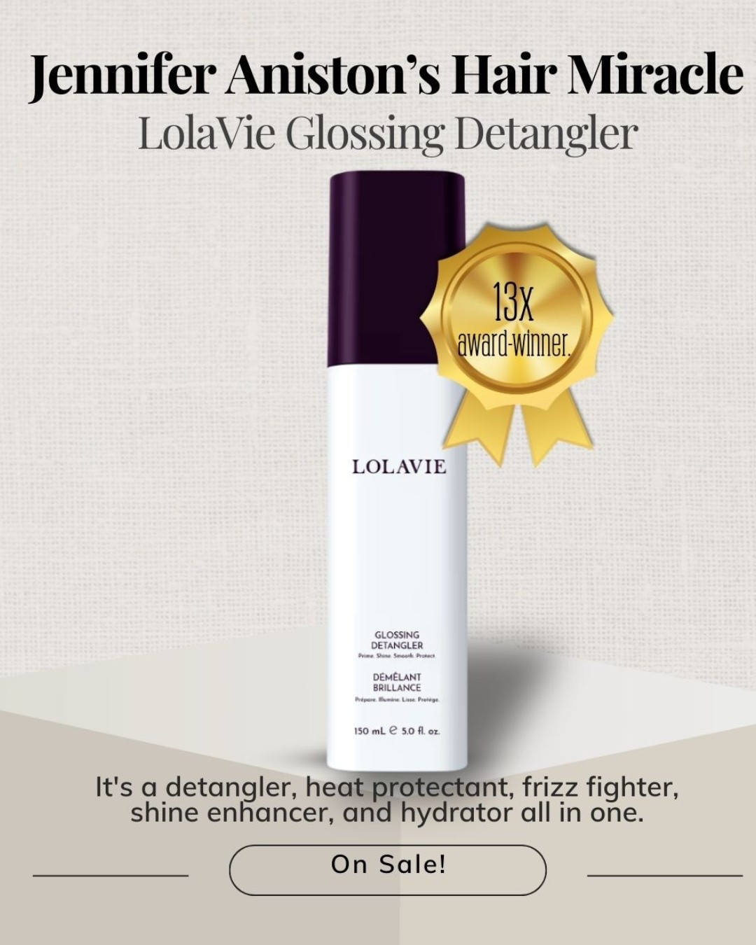 Finally! Instead of half a dozen products for my hair, all I need is Lolavie! #lolavie #haircare #hairgloss #shinespray #detangler 

#LTKBeauty #LTKgrwm #LTKFindsUnder50