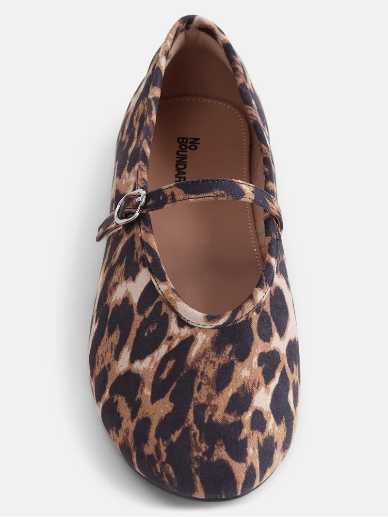No Boundaries Women's Crinkle Mary Jane Flats | Walmart (US)