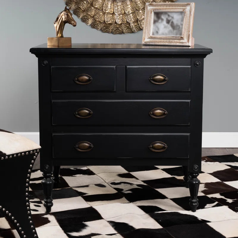 Shelley 30.75'' Tall 4 - Drawer Accent Chest | Wayfair North America