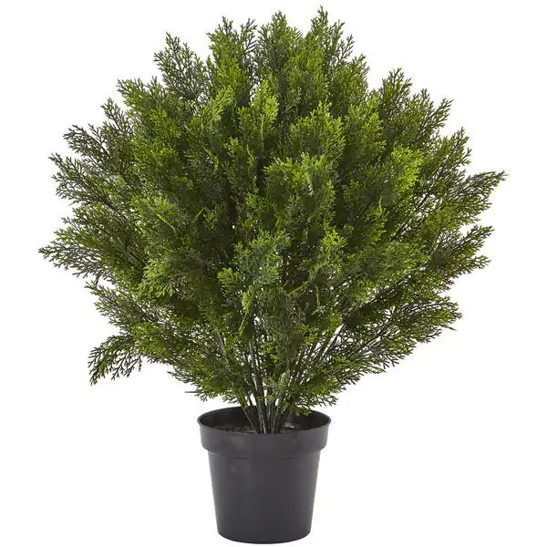 Nearly Natural 3' Indoor/Outdoor Cedar Bush - Green - Overstock - 13212331 | Bed Bath & Beyond