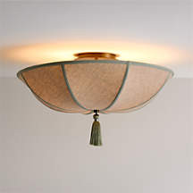 Bates 24" Semi Flush Ceiling Light by Jake Arnold + Reviews | Crate & Kids | Crate & Barrel