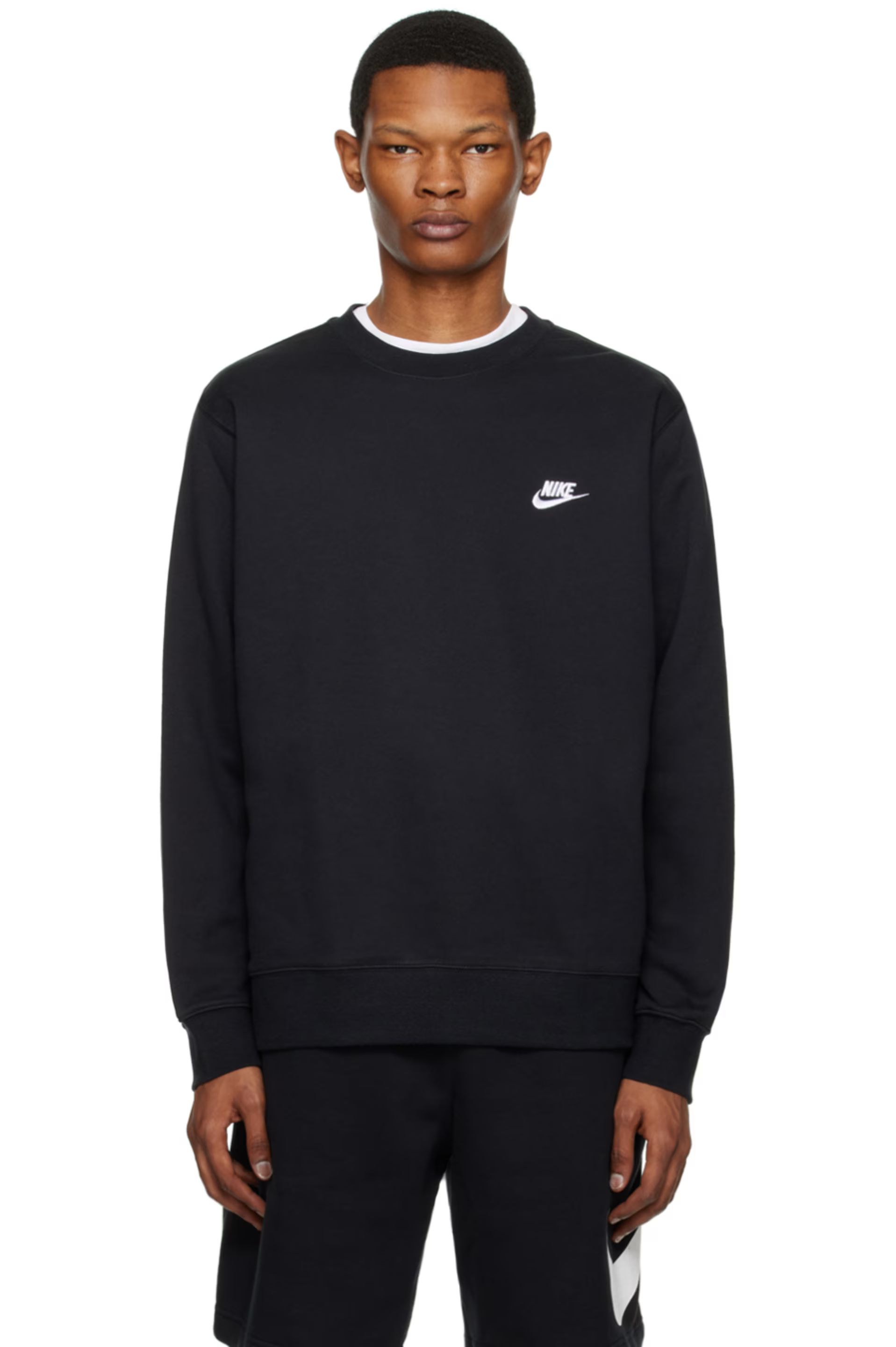 Black Sportswear Club Sweatshirt | SSENSE