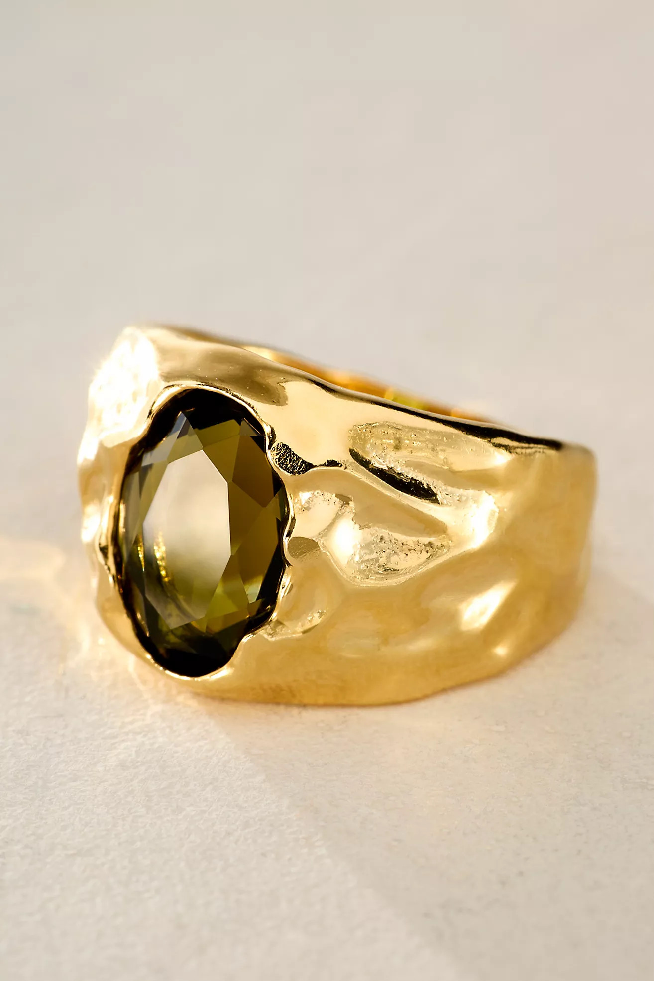 Agapée Carmen Dark Green Ring | Free People (Global - UK&FR Excluded)