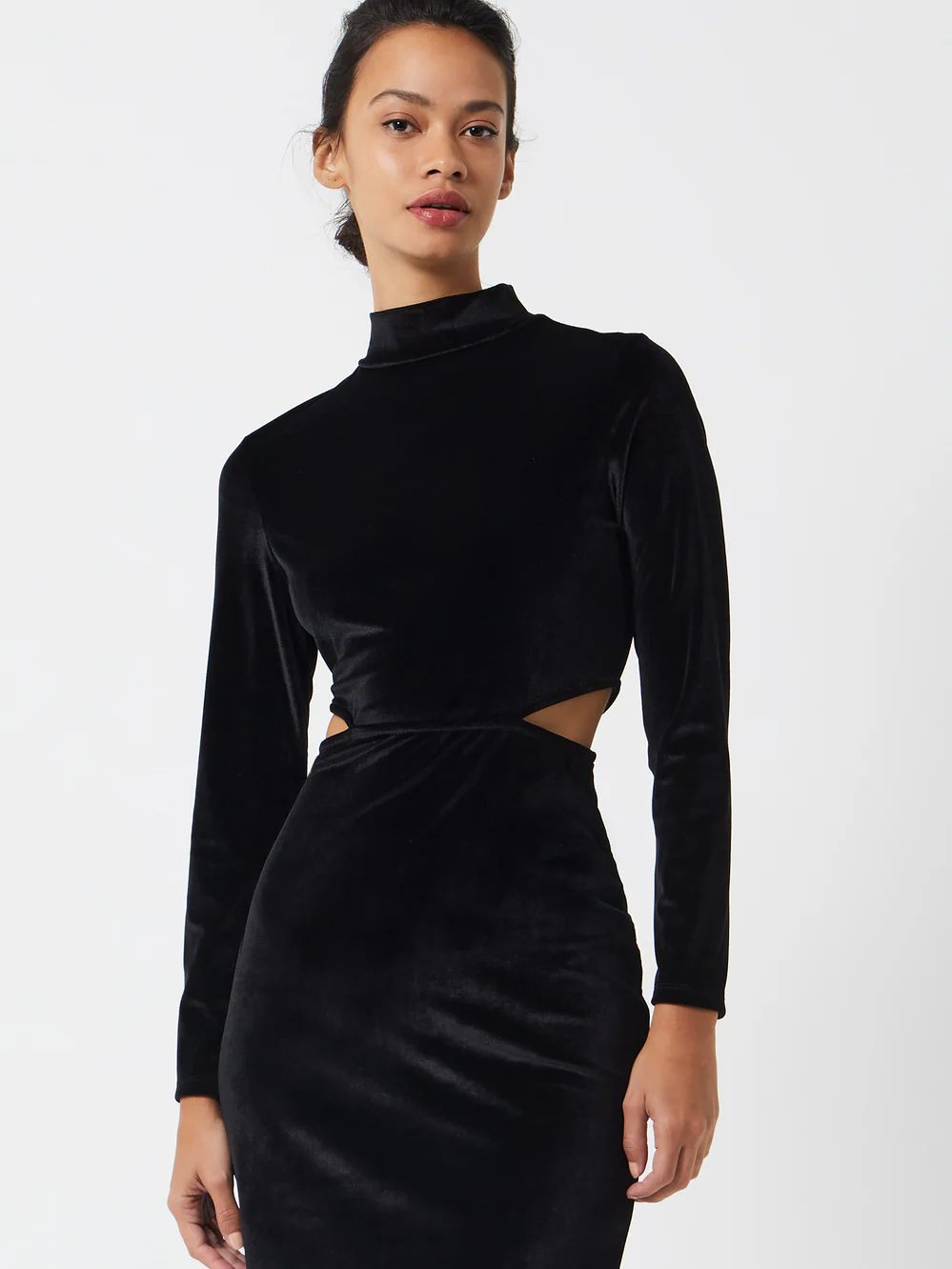 Sula Velvet Jersey Cut Out Dress | French Connection (UK)