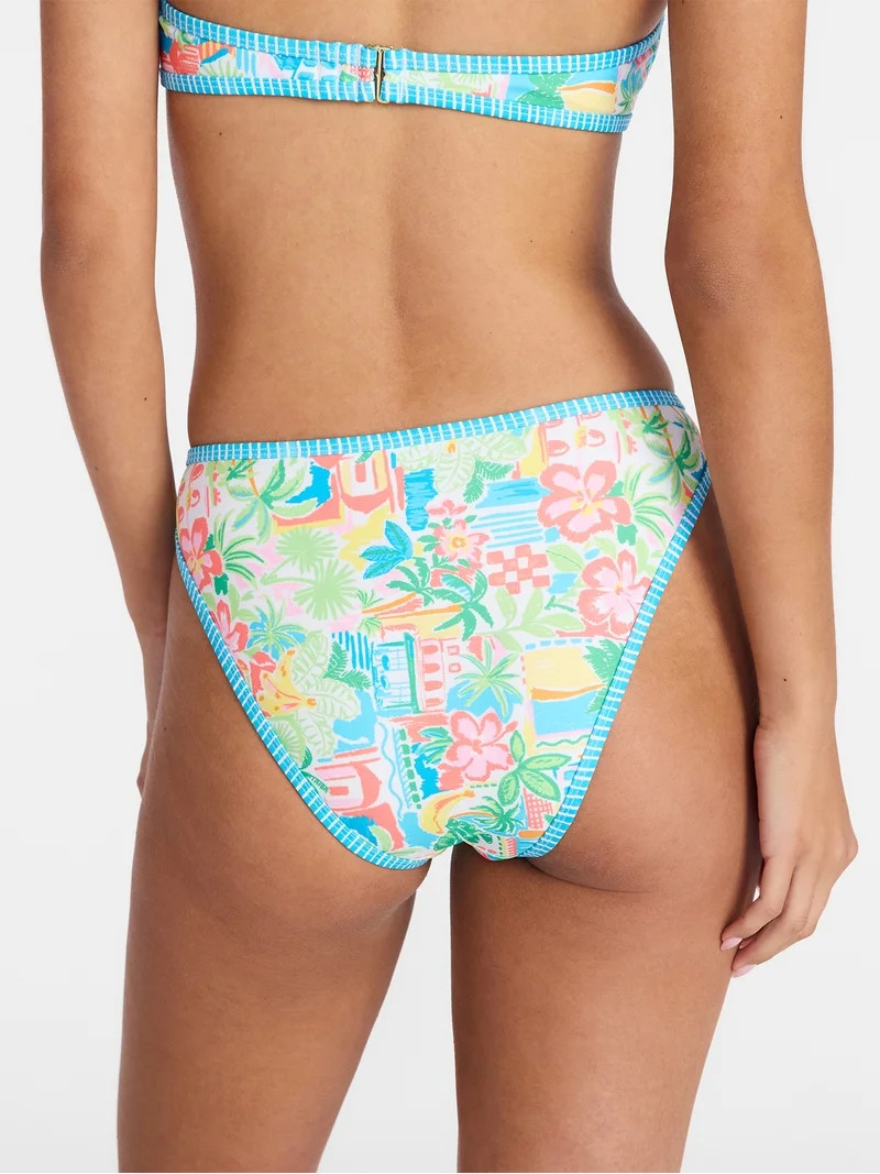 No Boundaries Mid Rise Bikini Bottoms, Women's XXS-XXL | Walmart (US)