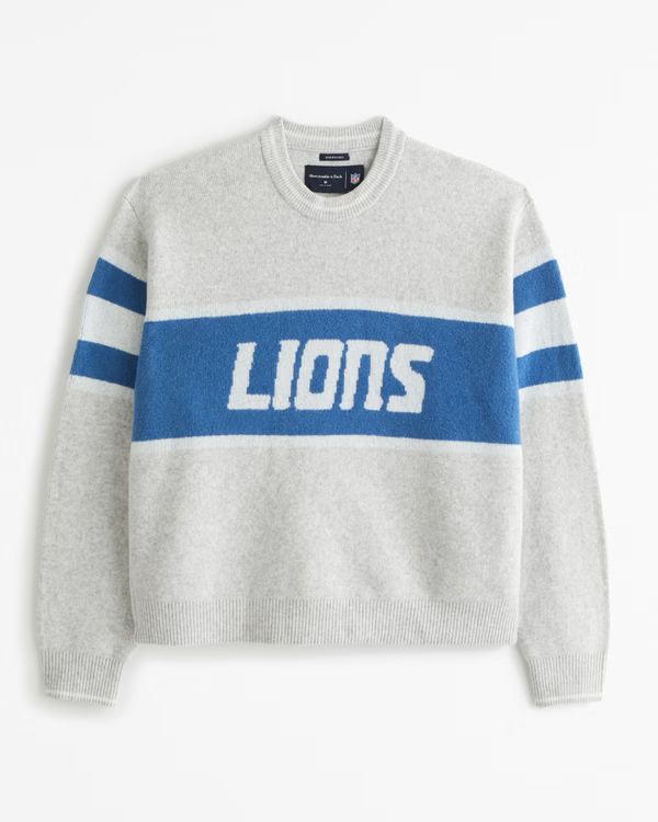 NFL Detroit Lions Crew Sweater | NFL NFL | Abercrombie.com | Abercrombie & Fitch (US)