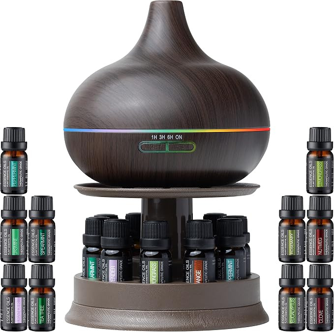 Ultimate Aromatherapy Diffuser & Essential Oil Set - Ultrasonic Diffuser & Top 10 Essential Oils ... | Amazon (US)