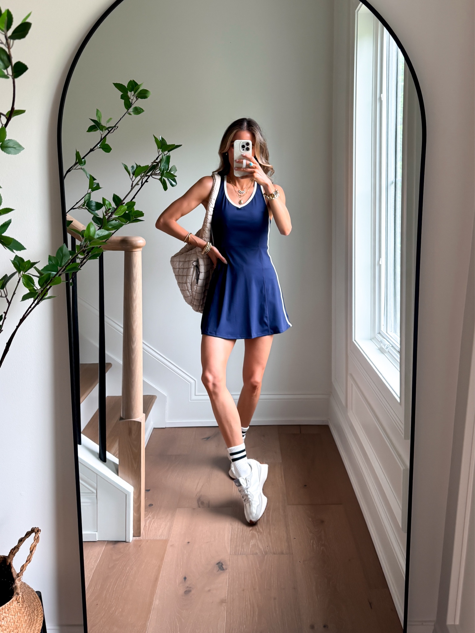 Wearing a Xsmall tennis dress. Has separate shorts for easy bathroom use. ￼

#LTKfitnessgoals #LTKActive #LTKmomlife