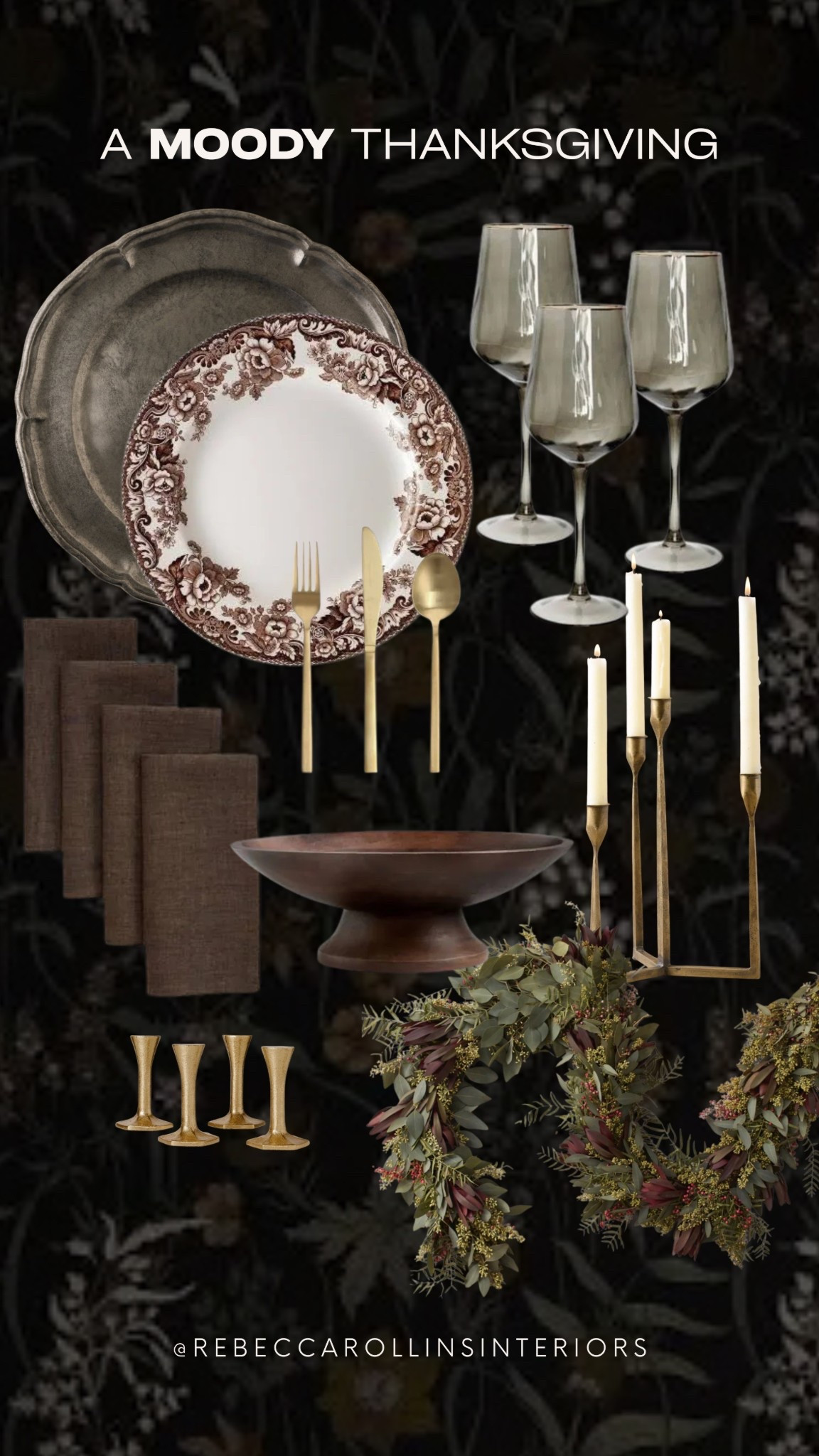 Deep tones, layered textures, and a richer color palette for a dramatic Thanksgiving moment.
Smoked glass, dark linens, and brass accents pull everything together for a cozy, elevated dinner vibe.

Every item is linked so you can bring this moody tablescape to life in your own space. Tap to shop.

#thanksgivingtablescape #tablescapes #dining

#LTKHome #LTKHoliday #LTKSeasonal