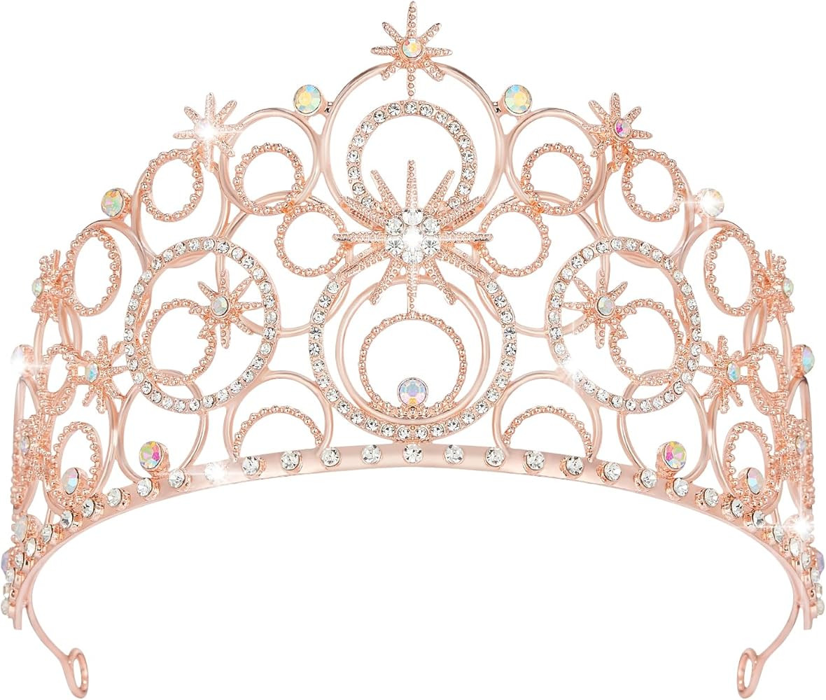 Crystal Crowns for Women, Crystal Bubble TiaraBride Royal Queen Headband Princess Headpieces for ... | Amazon (US)