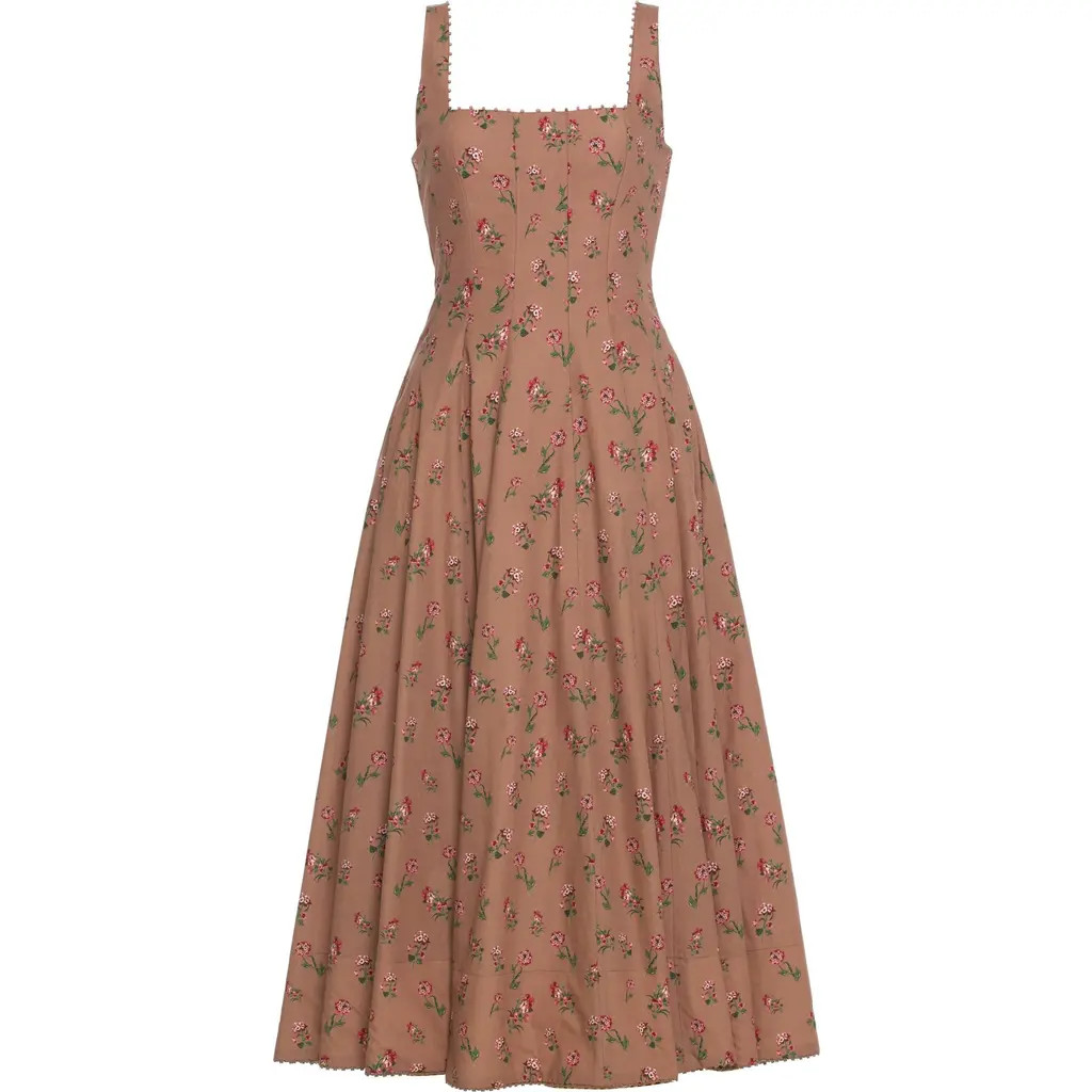 Agua by Agua Bendita Frontera Quebrada Midi Dress in Multi at Nordstrom, Size Small | Nordstrom